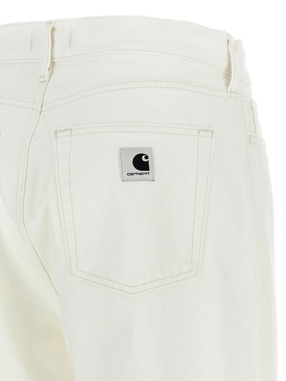 Carhartt WIP Jeans met logopatch Wit