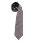 Brunello Cucinelli striped silk tie - Grey