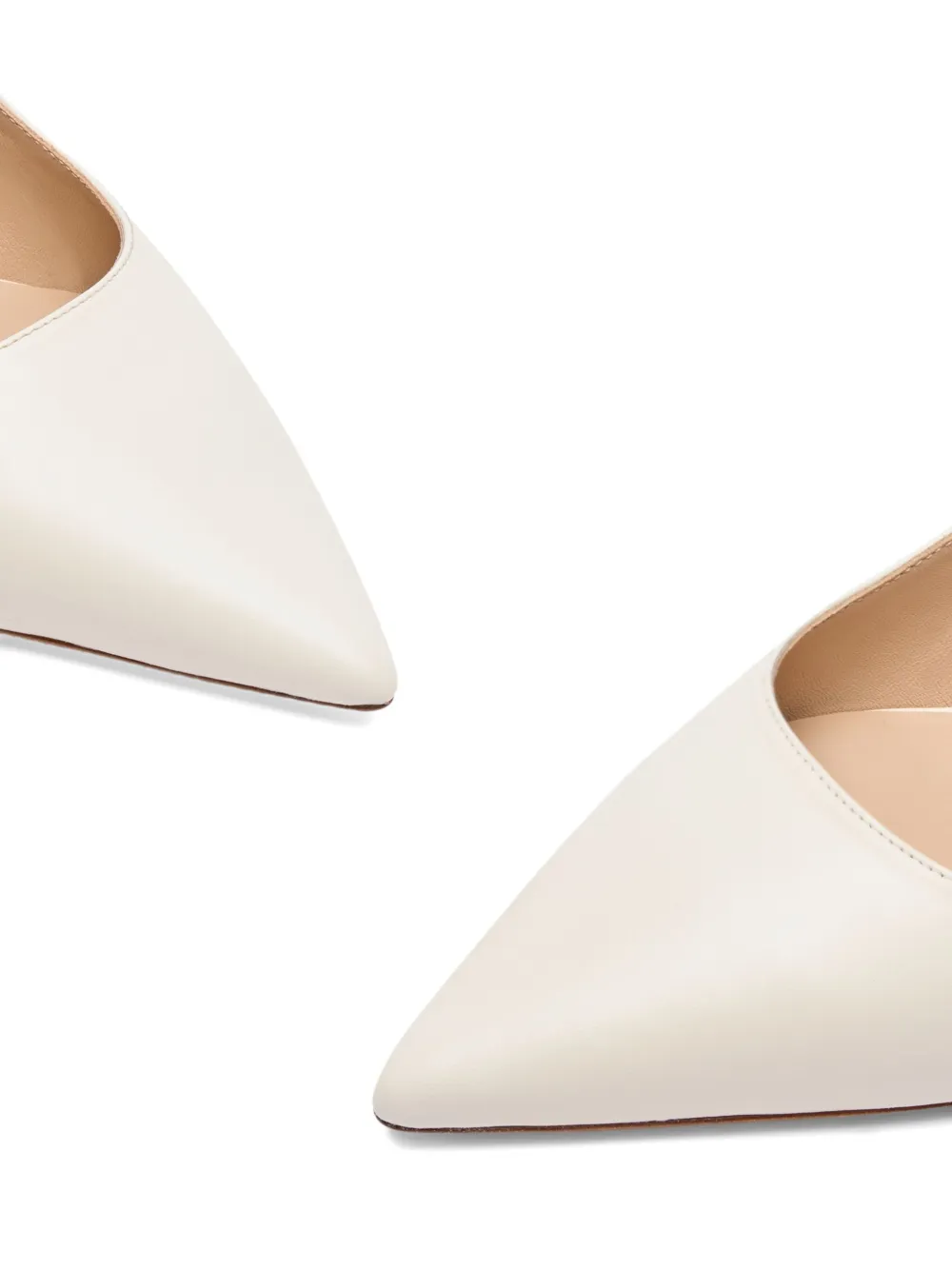 Stuart Weitzman 35mm Stuart Sculpt slingback pointed-toe pumps Neutrals