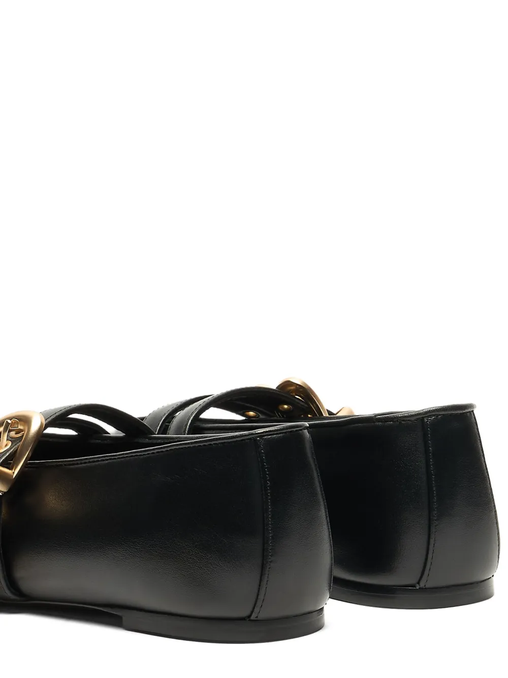 Stuart Weitzman Maeve 35 buckle-strap slingback ballerinas Black