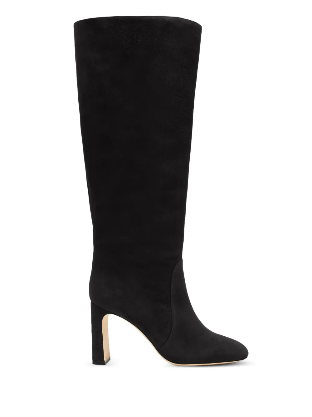 Stuart Weitzman 85MM block-heel suede boots Black