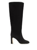 Stuart Weitzman 85MM block-heel suede boots - Black