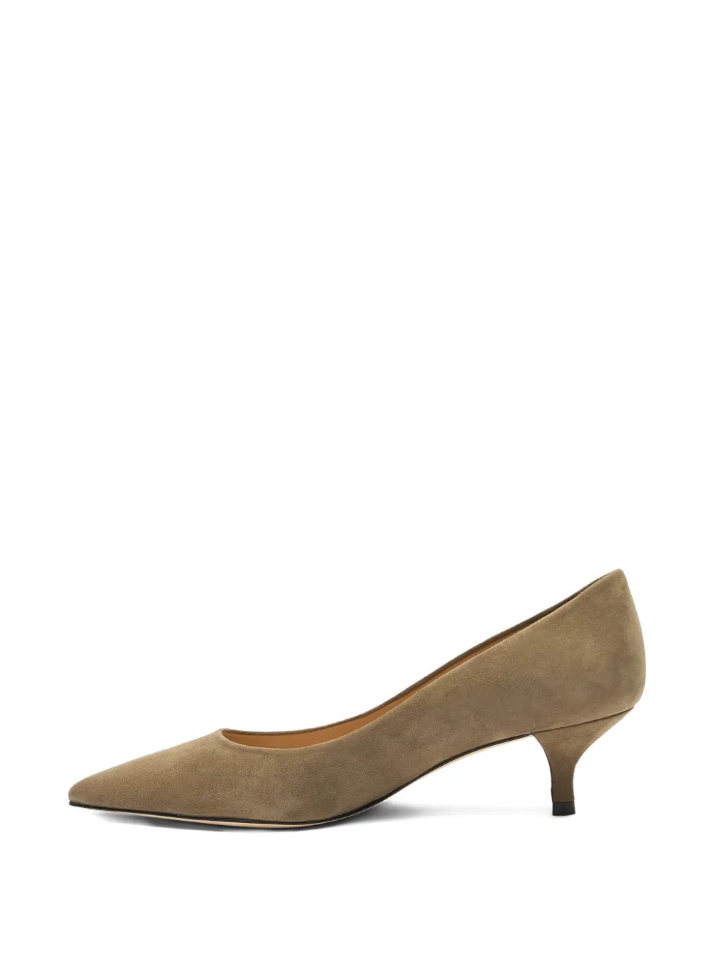 Stuart Weitzman 50mm Stuart Power pointed-toe suede pumps Brown