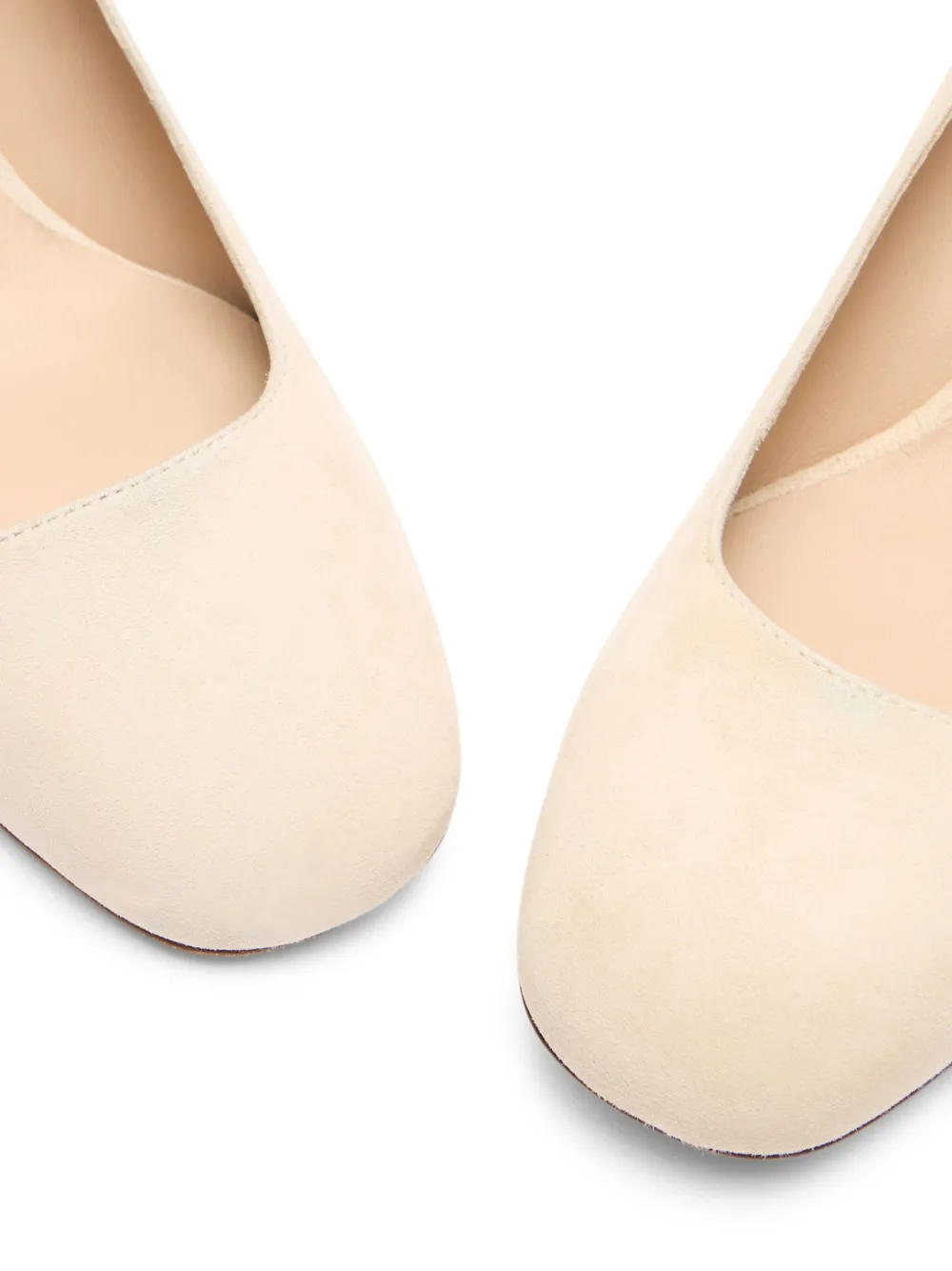 Stuart Weitzman 50mm Maeve 50 block-heel suede pumps Neutrals