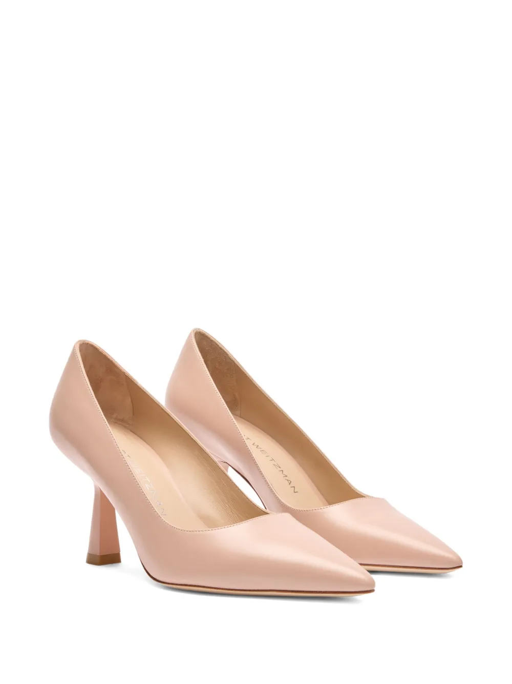 Stuart Weitzman 75mm Stuart Sculpt 75 pointed-toe pumps Neutrals