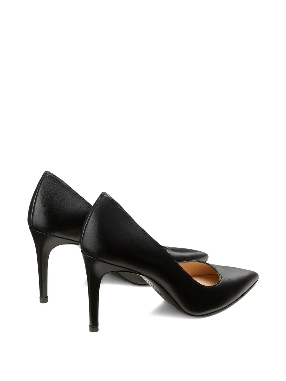 Stuart Weitzman 85mm Stuart Pointed-toe Stiletto Pumps In Black