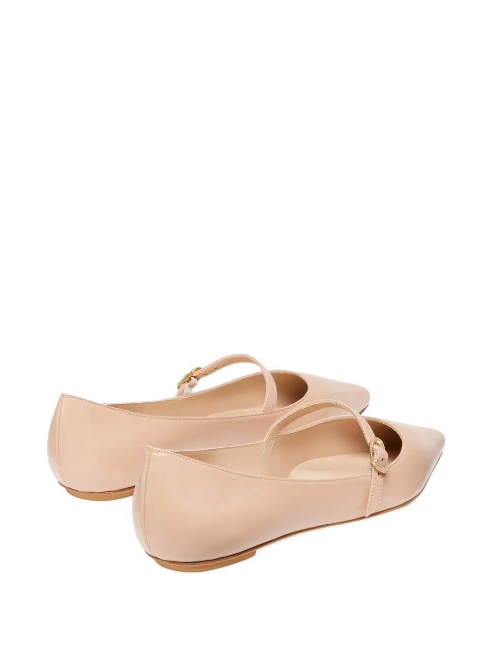 Stuart Weitzman Emilia pointed-toe ballet flats Neutrals