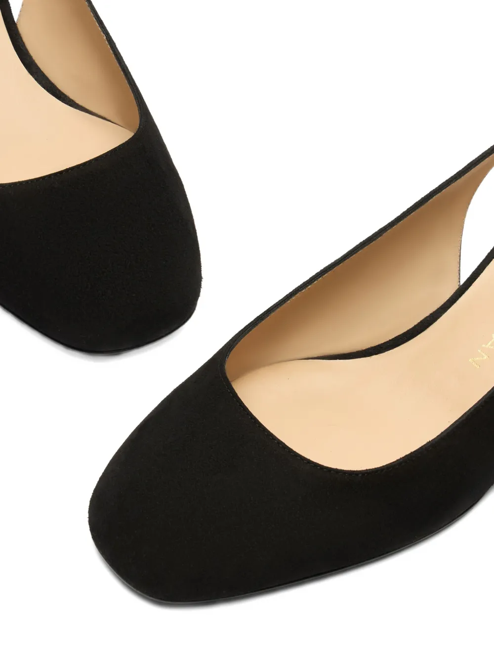 Stuart Weitzman 35 Maeve 35 slingback block-heel pumps Black