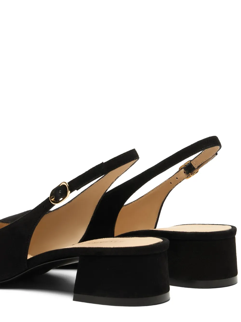 Stuart Weitzman 35 Maeve 35 slingback block-heel pumps Black
