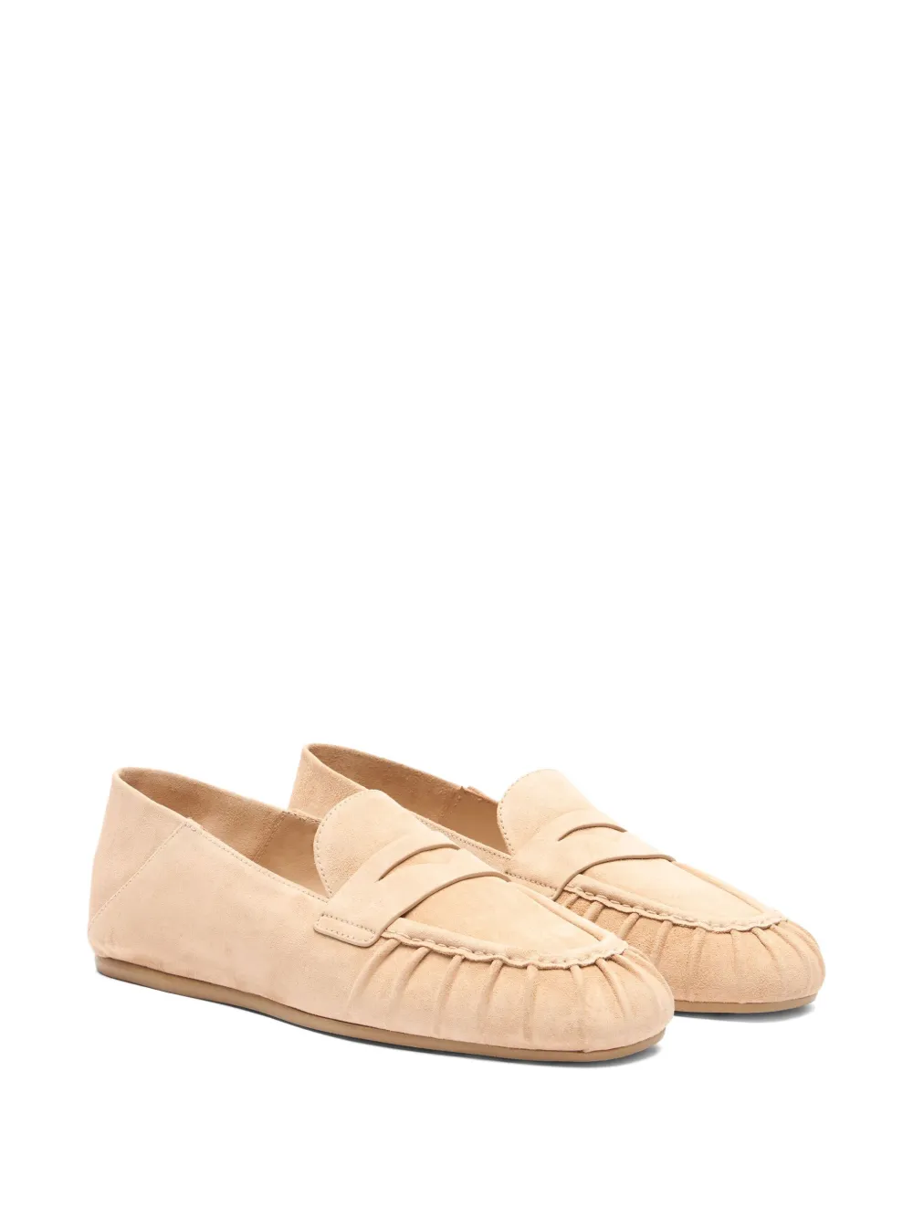 Stuart Weitzman Brooks leather loafers Neutrals
