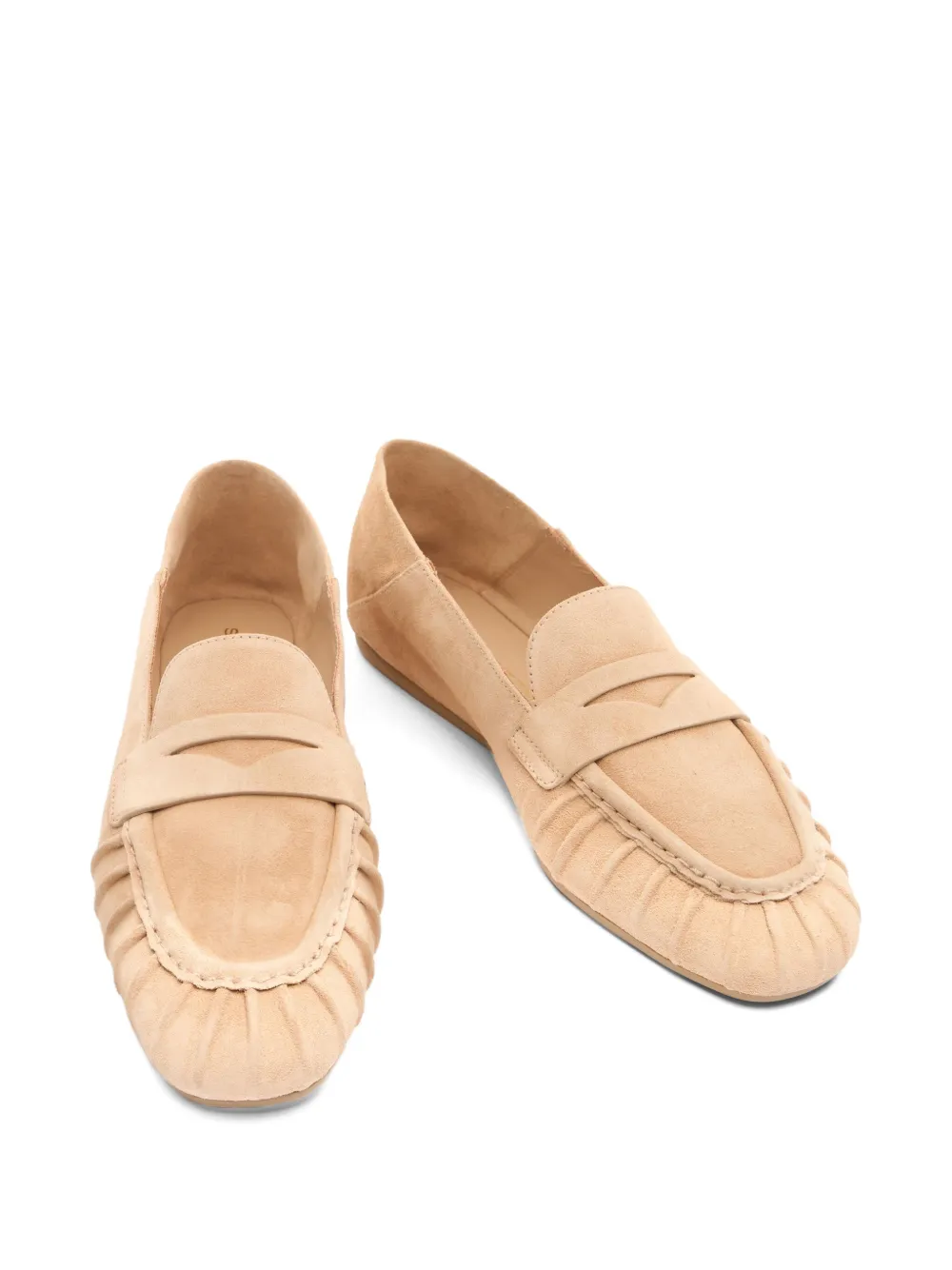 Stuart Weitzman Brooks leather loafers Neutrals