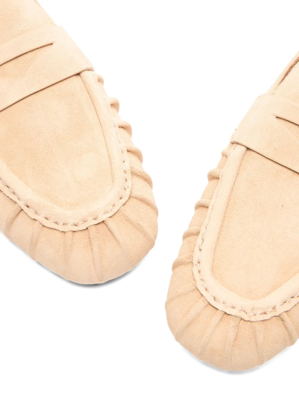 Stuart Weitzman Brooks leather loafers Neutrals
