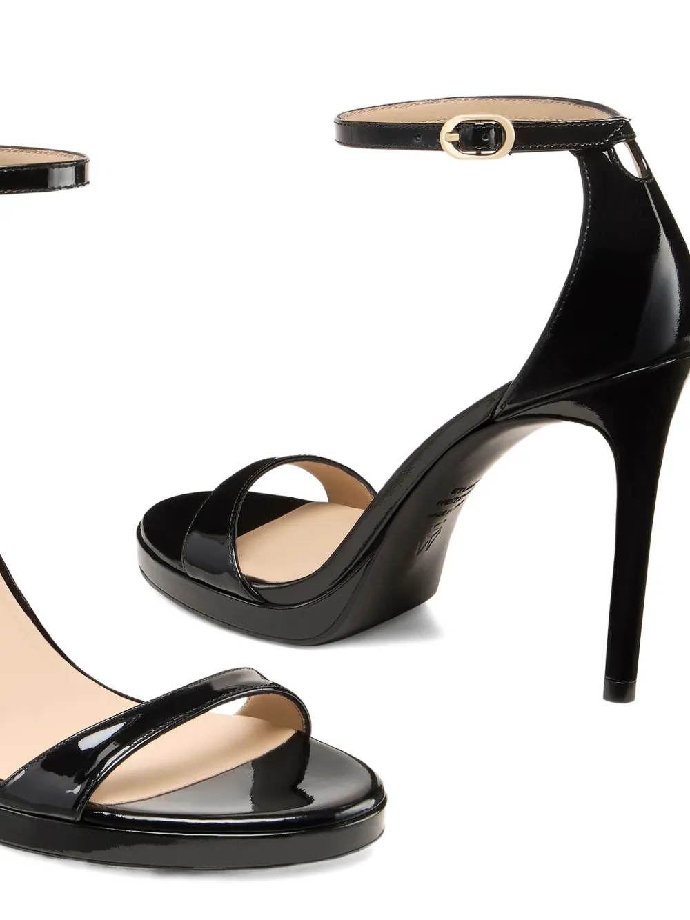 Stuart Weitzman platform ankle-strap sandals Black