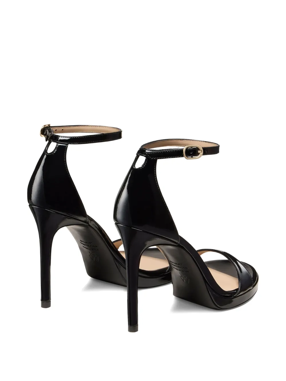 Stuart Weitzman platform ankle-strap sandals Black