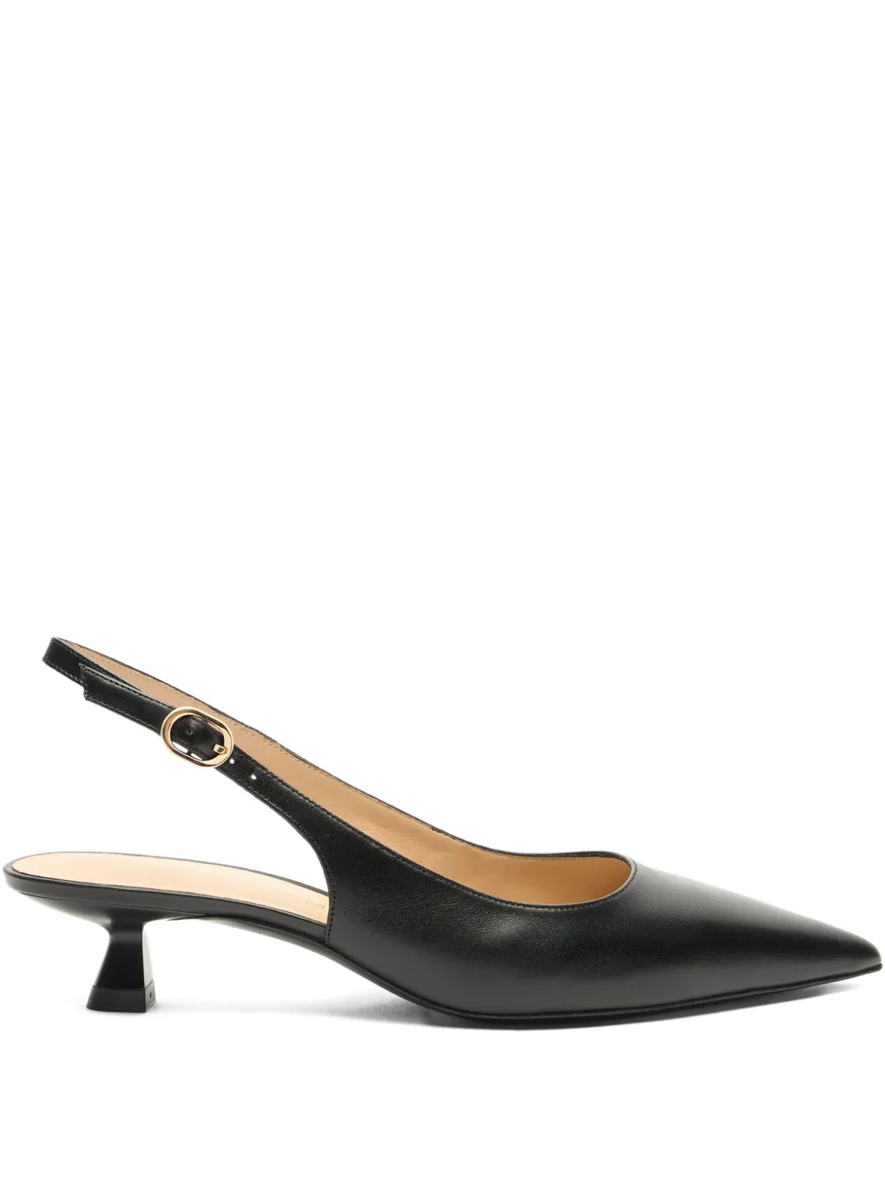 Stuart Weitzman 35mm Stuart Sculpt Slingback Pumps In Black
