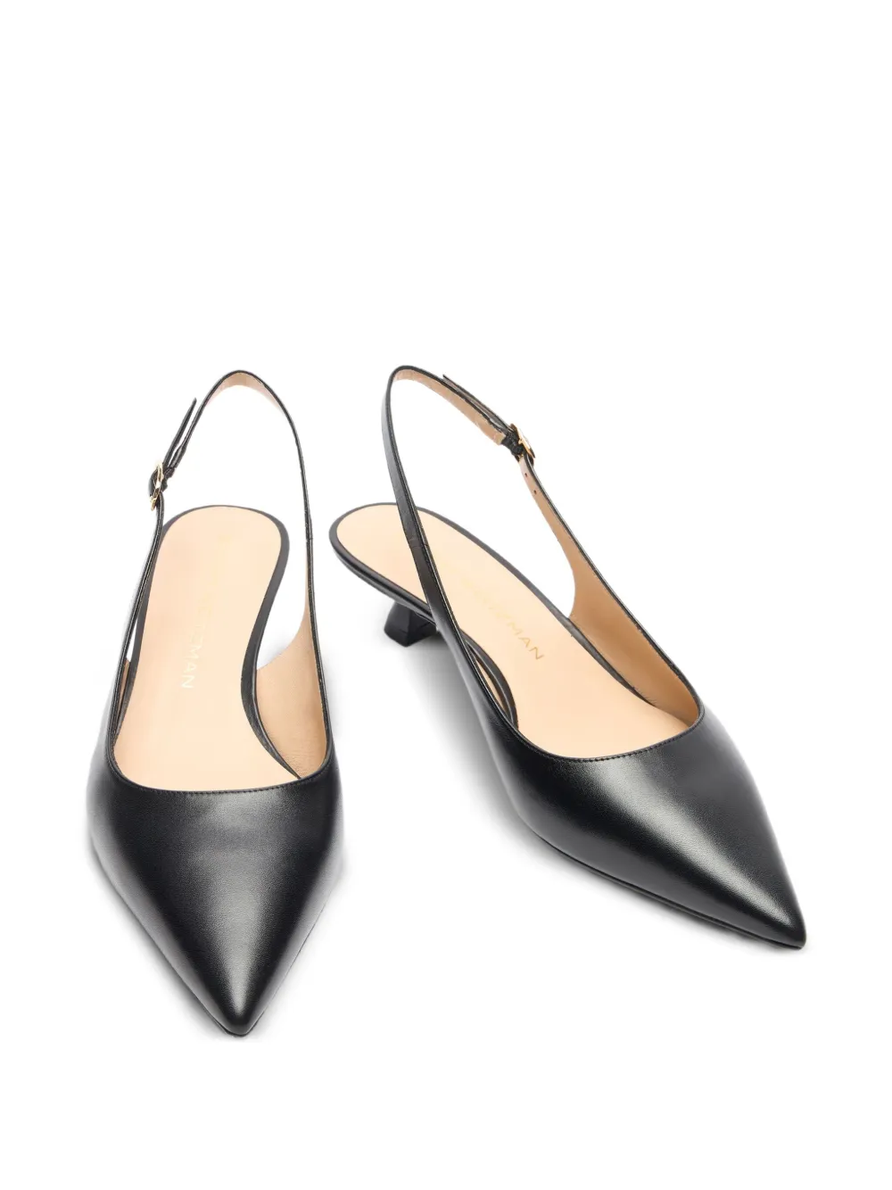 Stuart Weitzman 35mm Stuart Sculpt slingback pumps Black