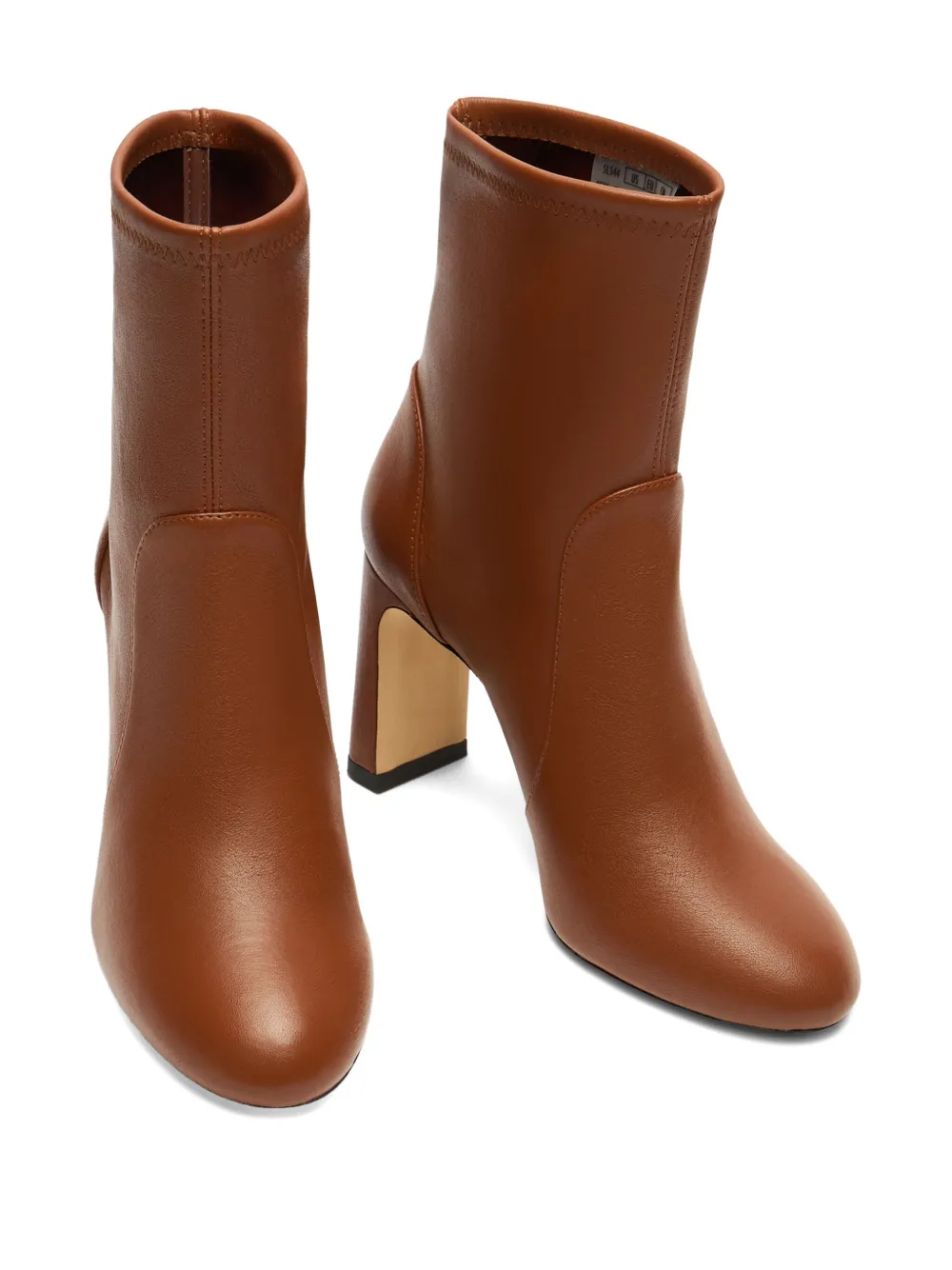 Stuart Weitzman 85mm Babette leather ankle boots Brown