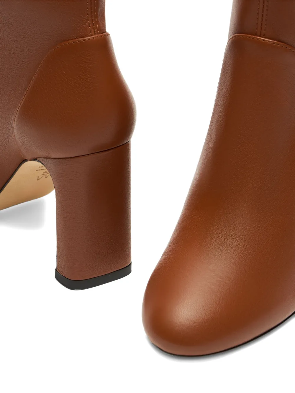 Stuart Weitzman 85mm Babette leather ankle boots Brown
