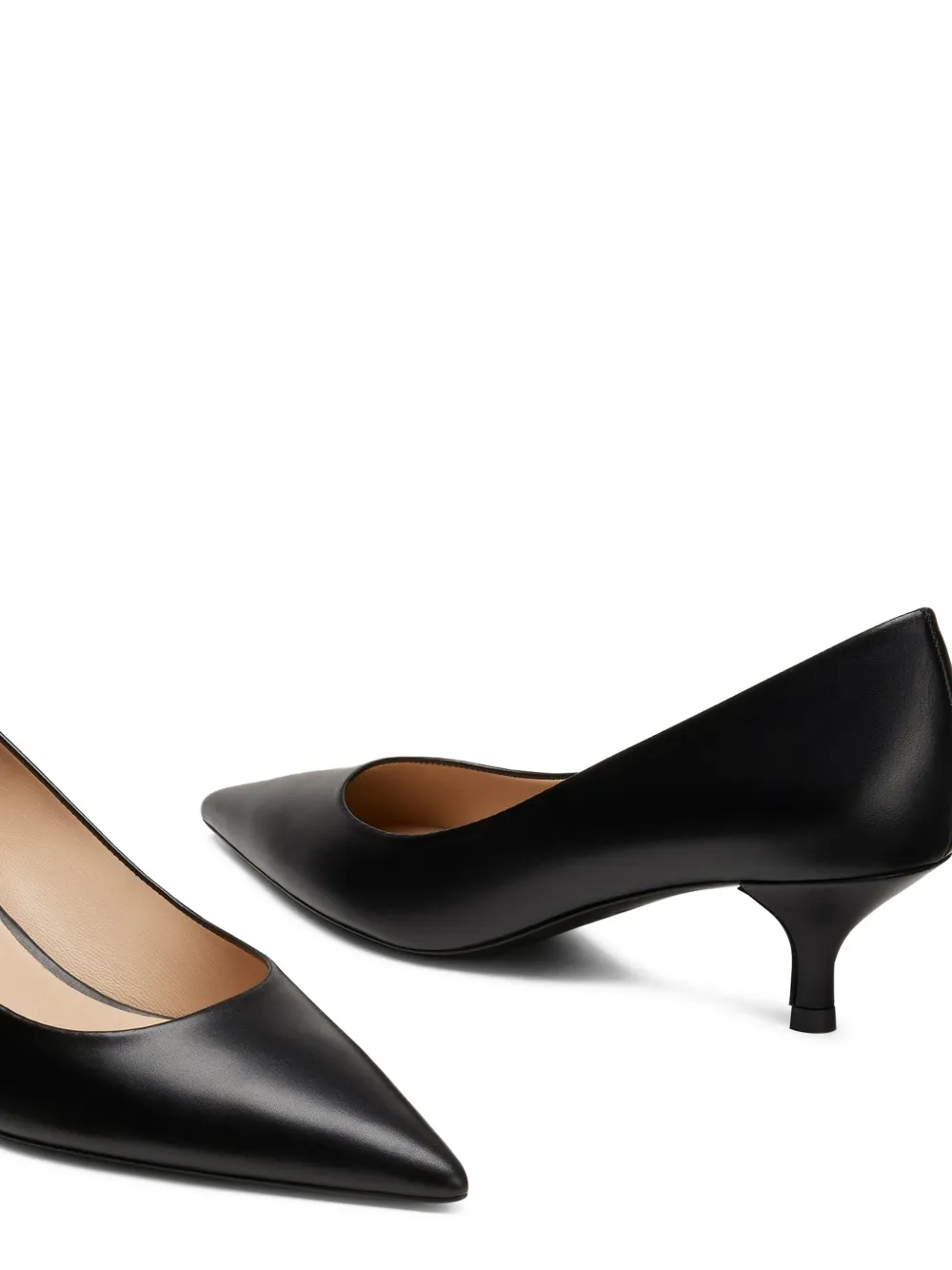 Stuart Weitzman 50mm Power Pointed-toe Pumps In Black