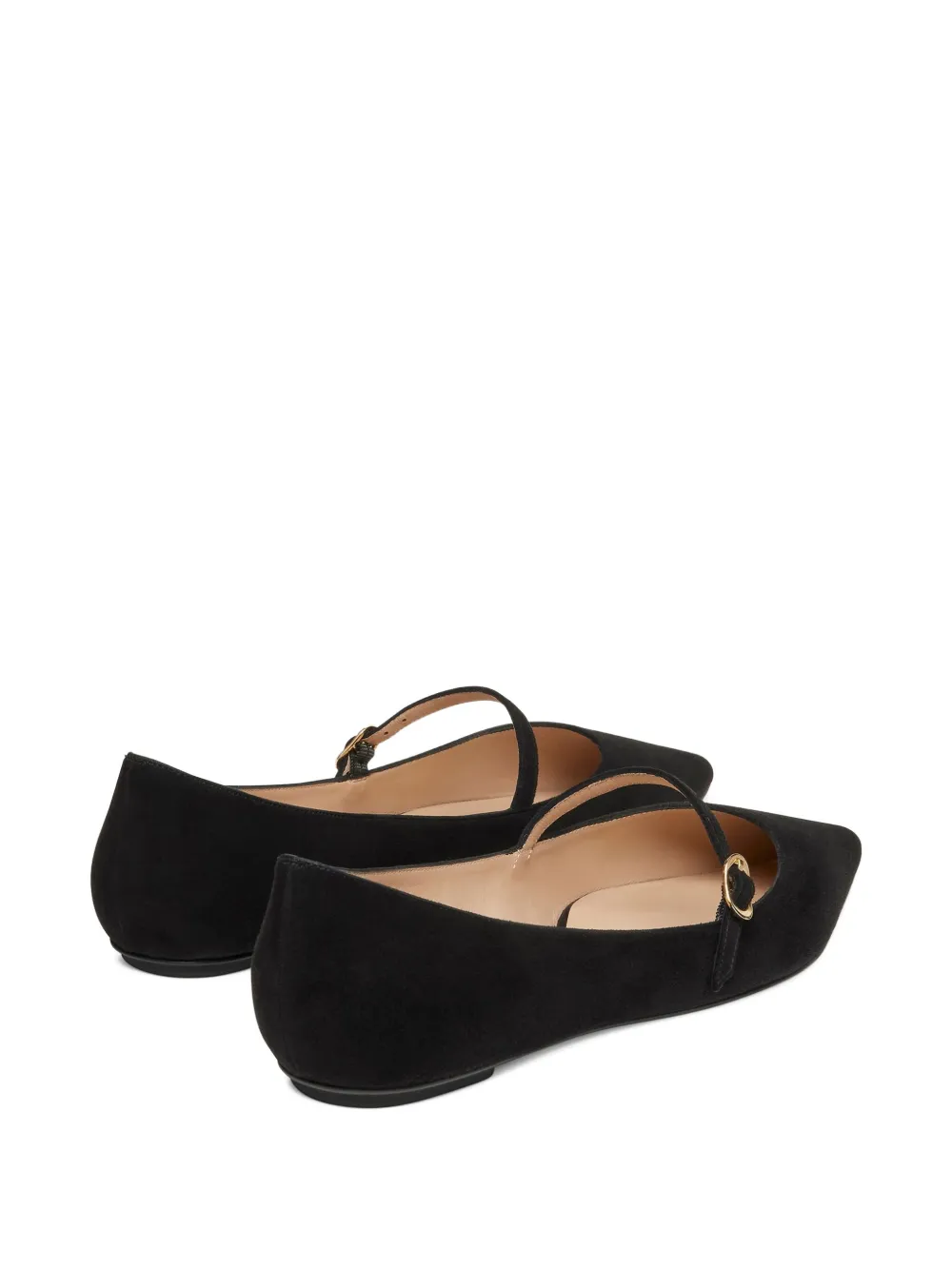 Stuart Weitzman Emilia pointed-toe ballet flats Black