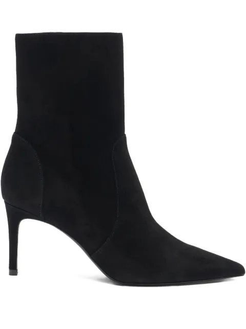 Stuart Weitzman 75mm Stuart Power zip-detail pointed-toe boots