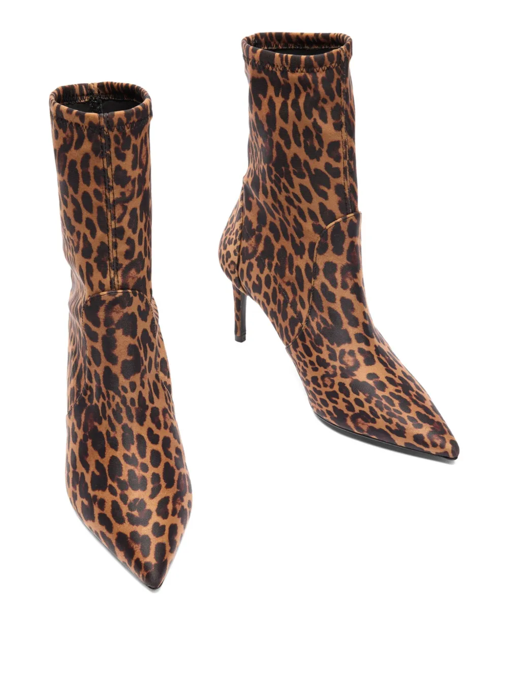 Stuart Weitzman 100mm Stuart Power leopard-print boots Brown