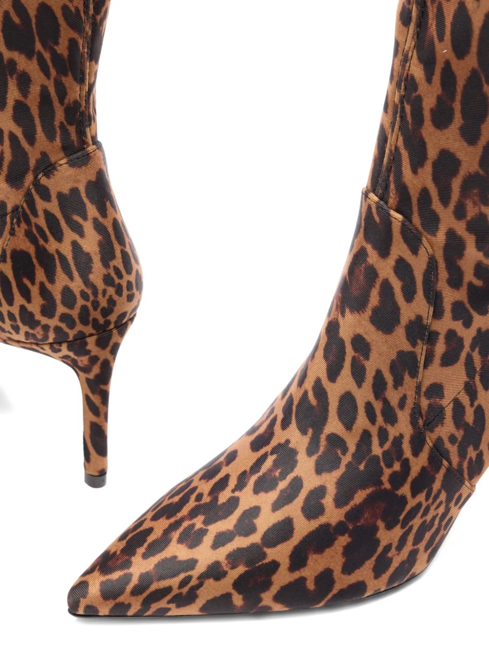 Stuart Weitzman 100mm Stuart Power leopard-print boots Brown