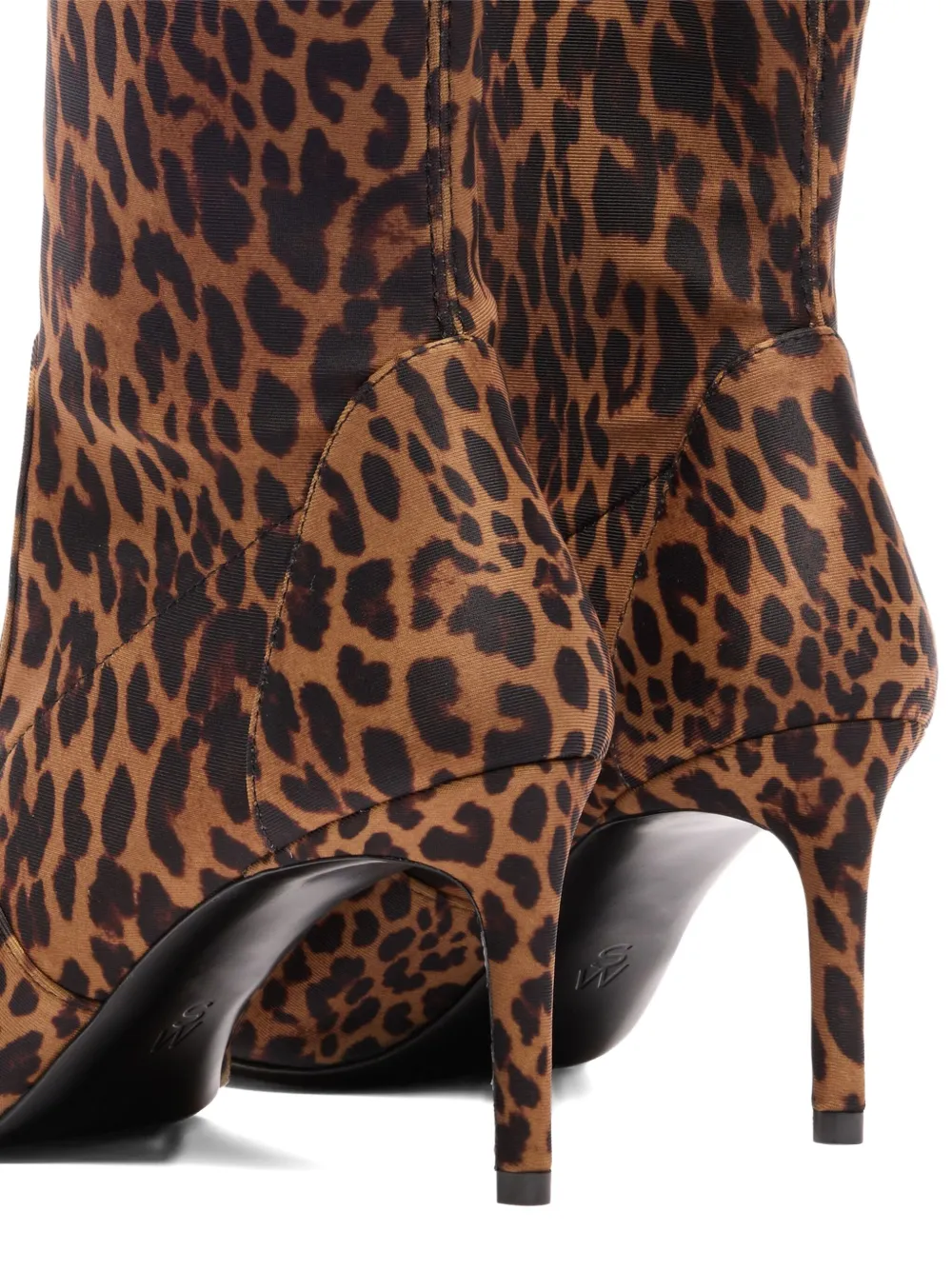 Stuart Weitzman 100mm Stuart Power leopard-print boots Brown