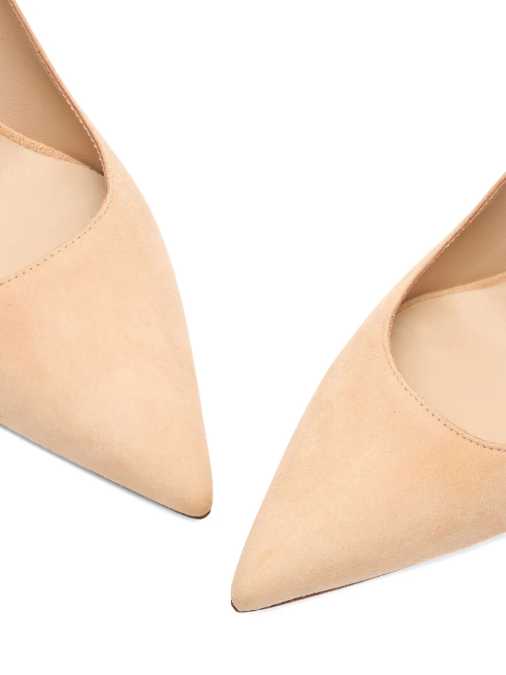 Stuart Weitzman 85MM Stuart Power pointed-toe suede pumps Pink