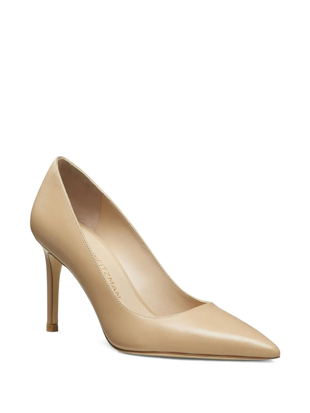 Stuart Weitzman pointed-toe stiletto pumps Beige