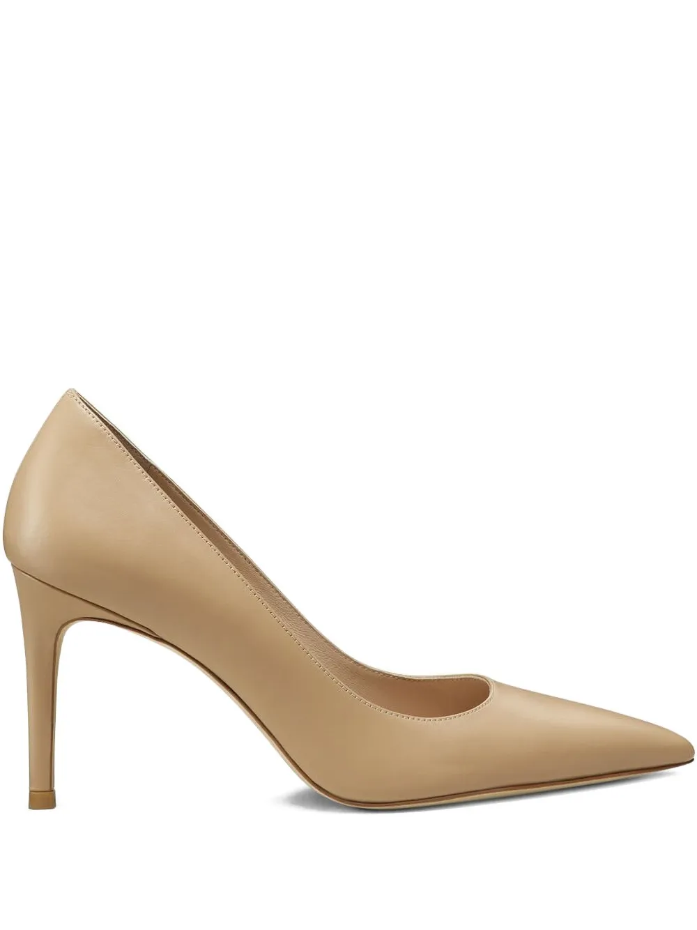 Stuart Weitzman pointed-toe stiletto pumps Beige