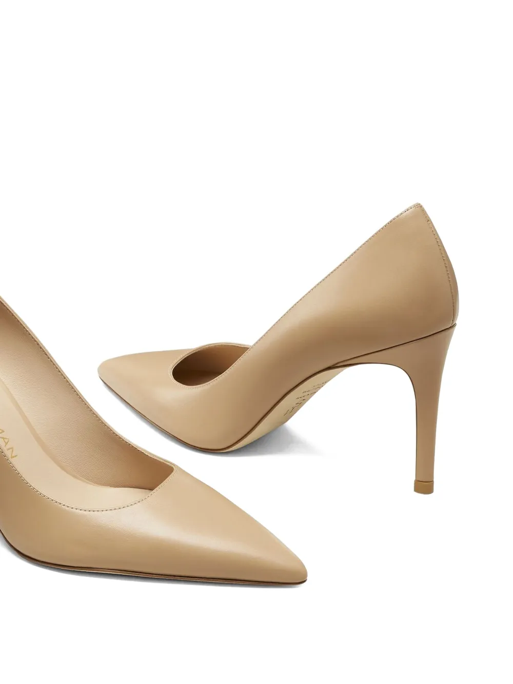 Stuart Weitzman pointed-toe stiletto pumps Neutrals