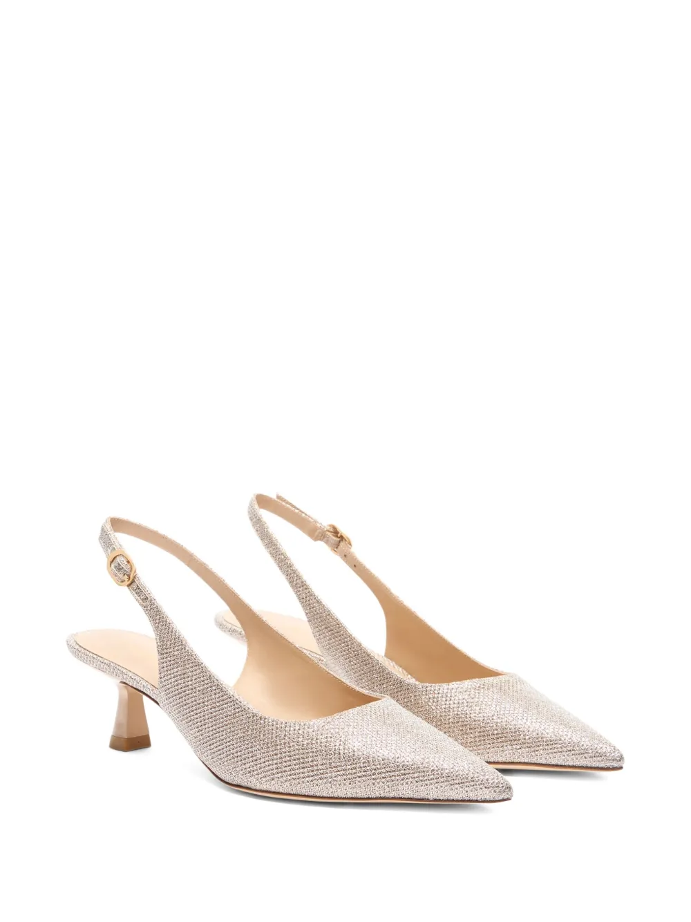 Stuart Weitzman 50mm Stuart Sculpt slingback pumps Neutrals