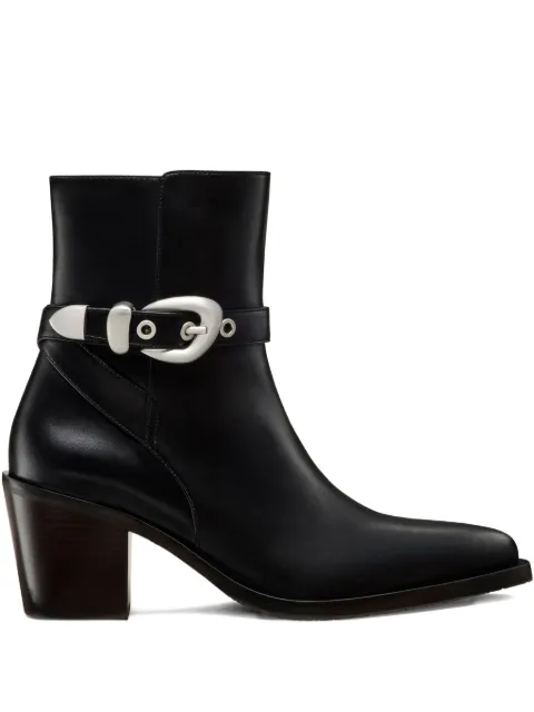 Stuart Weitzman Maven buckle-strap pointed-toe boots