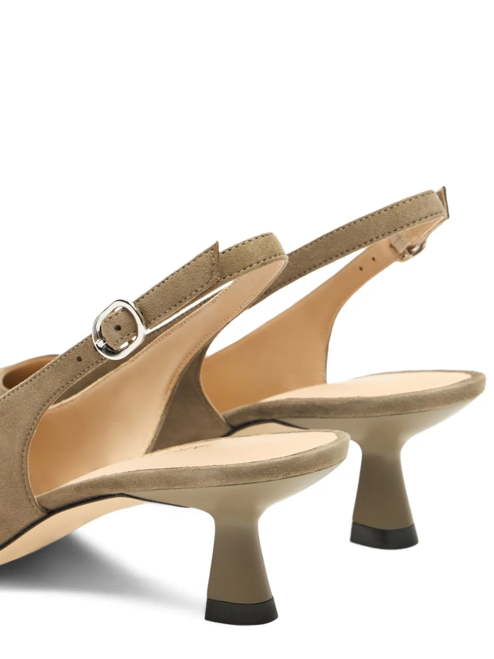 Stuart Weitzman 50mm Stuart Sculpt slingback pumps Neutrals