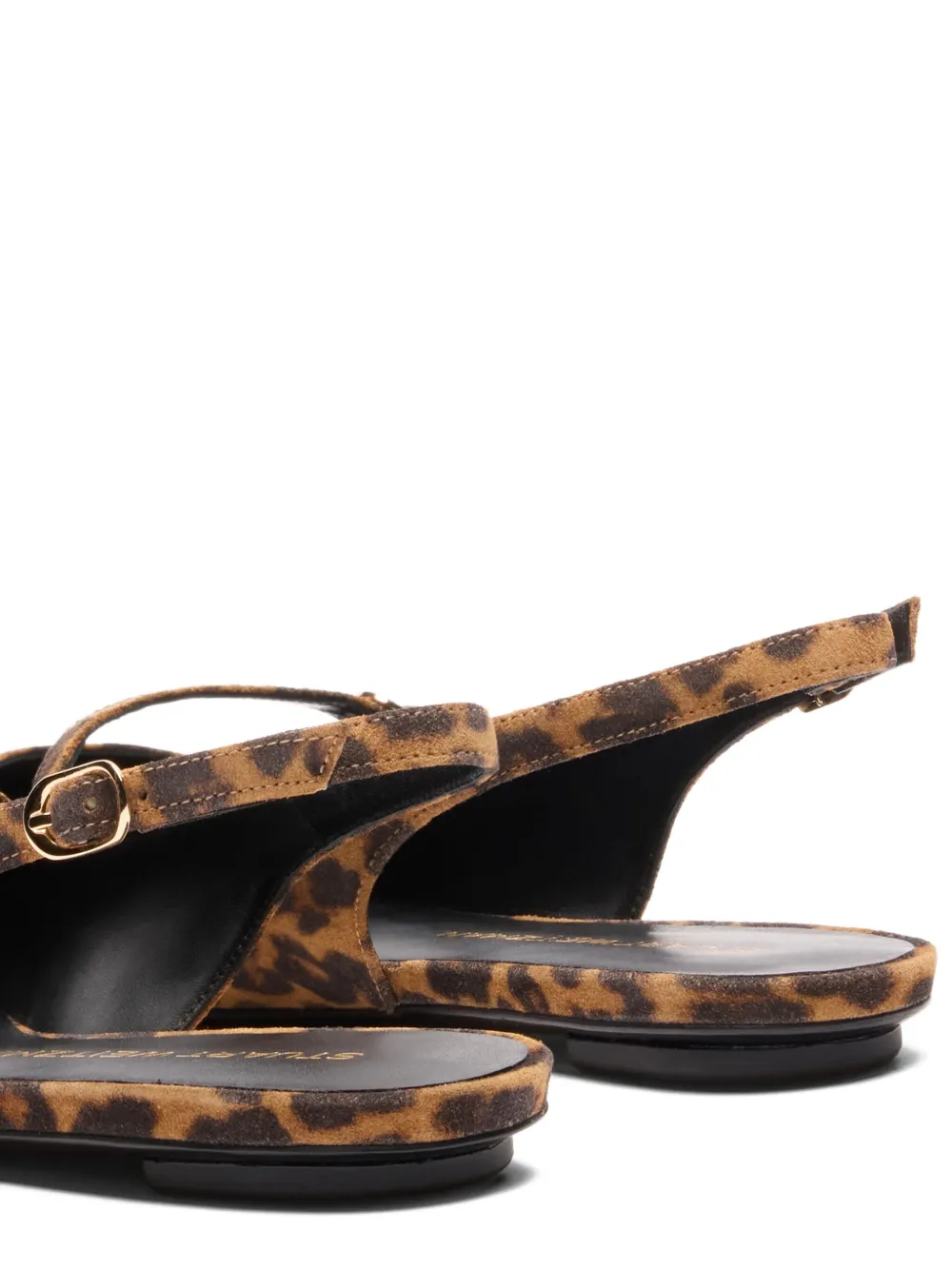 Stuart Weitzman Emilia slingback pointed-toe flat pumps Brown