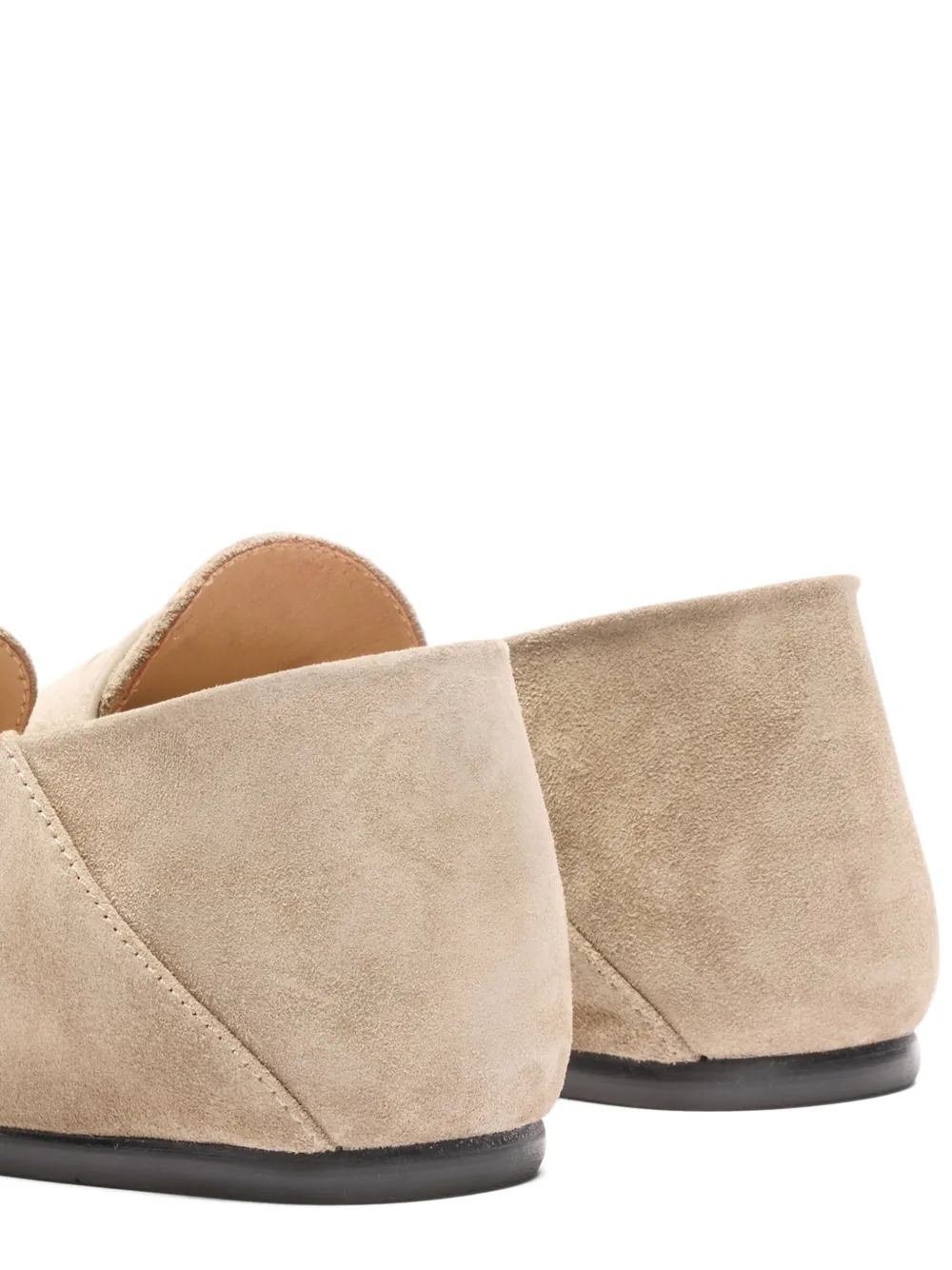 Stuart Weitzman Brooks pleated penny loafers Neutrals