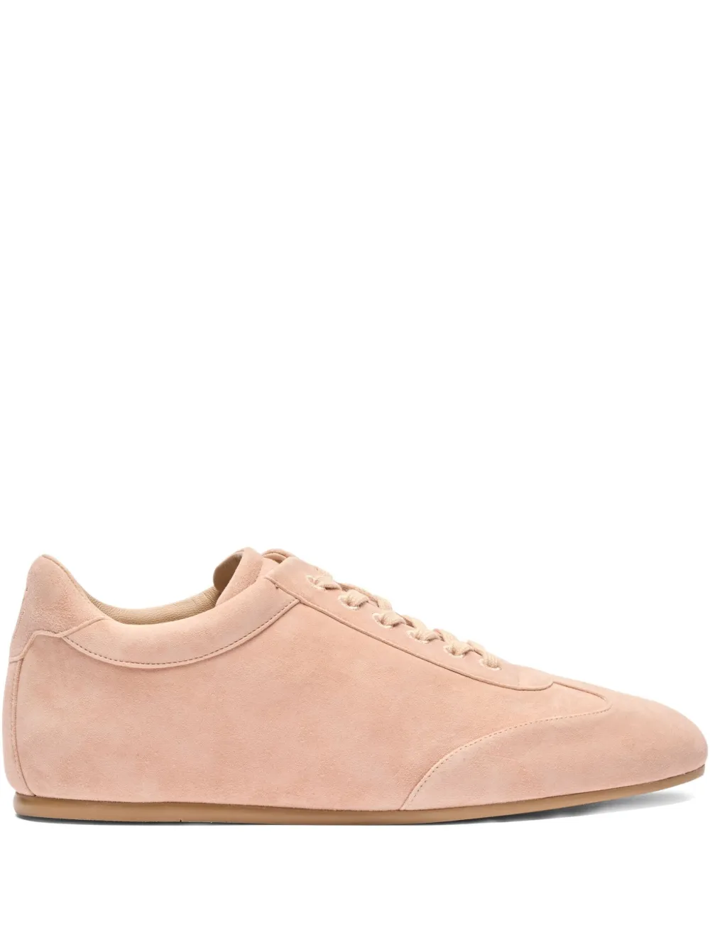 Stuart Weitzman Cruz Suede Lace-up Sneakers In Neutral