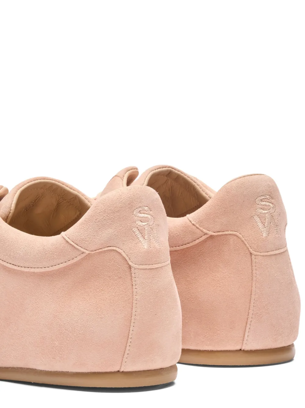 Stuart Weitzman Cruz suede lace-up sneakers Neutrals