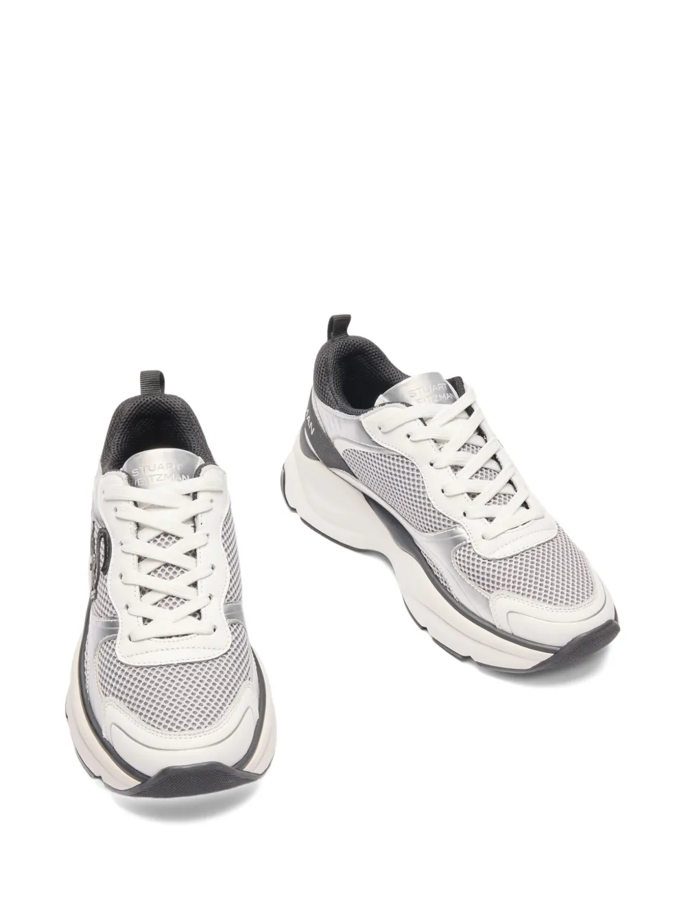 Stuart Weitzman SW logo-detail sneakers White
