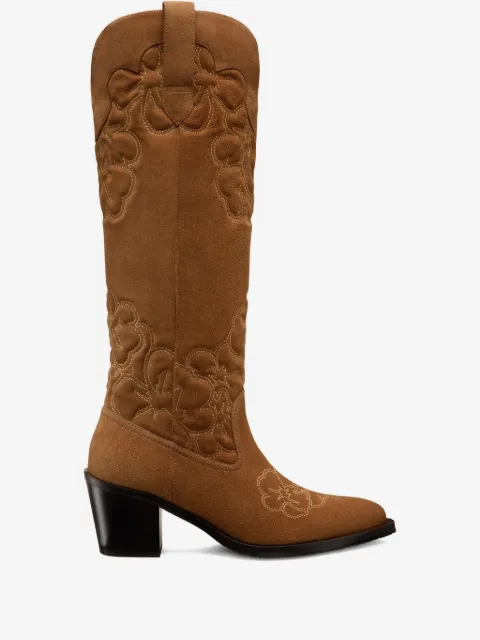 Stuart Weitzman bottines Felix 70 mm en daim