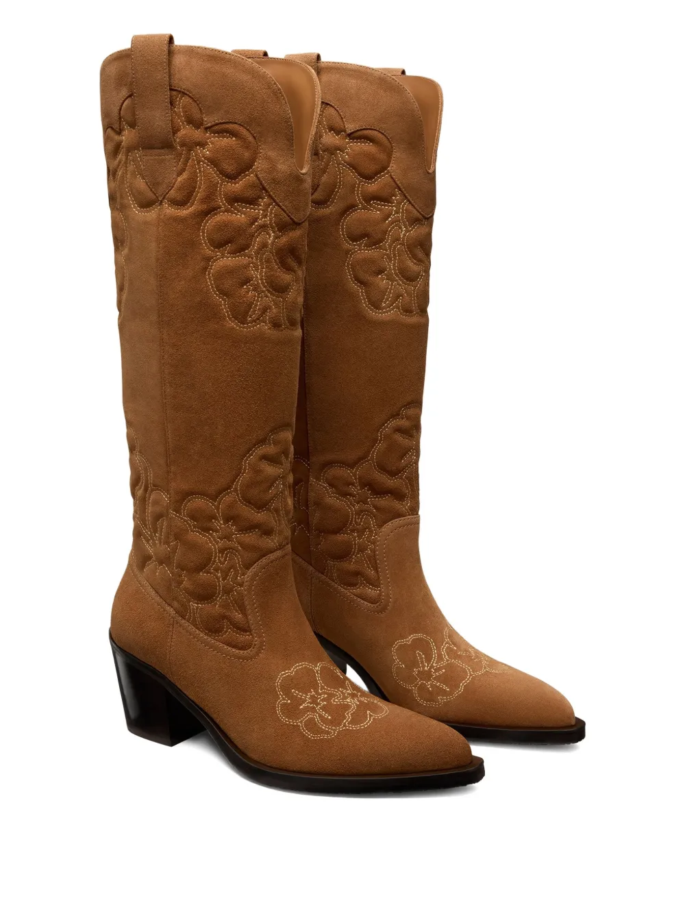 Stuart Weitzman 70mm Felix suede boots Brown