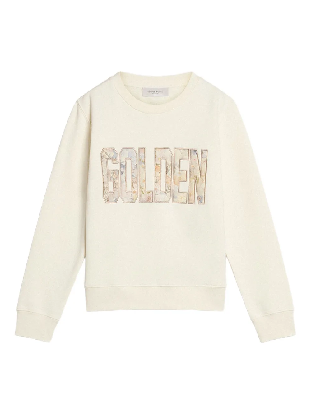 Golden Goose Kids floral logo-patch sweatshirt - ホワイト Golden Goose Kids floral logo-patch sweatshirt - ホワイト