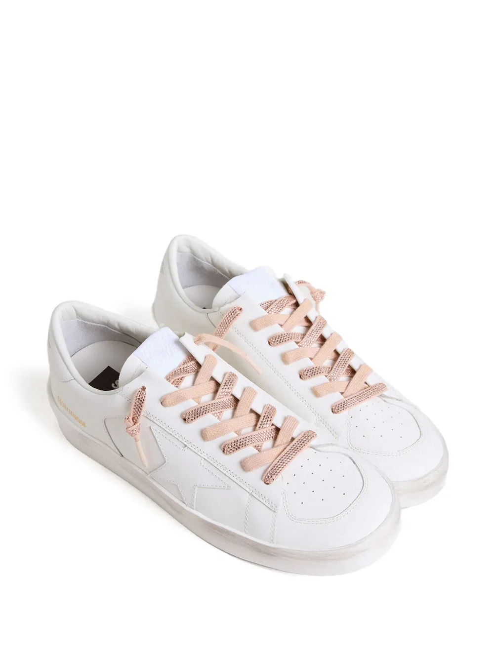 Golden Goose Katoenen schoenveters verfraaid met stras Roze