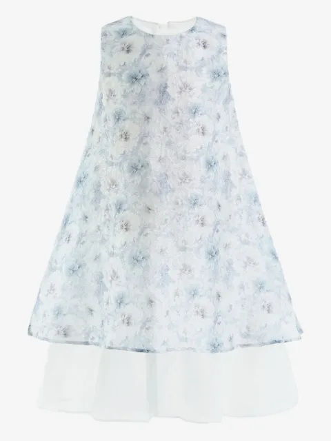 Tulleen vestido a capas con estampado floral