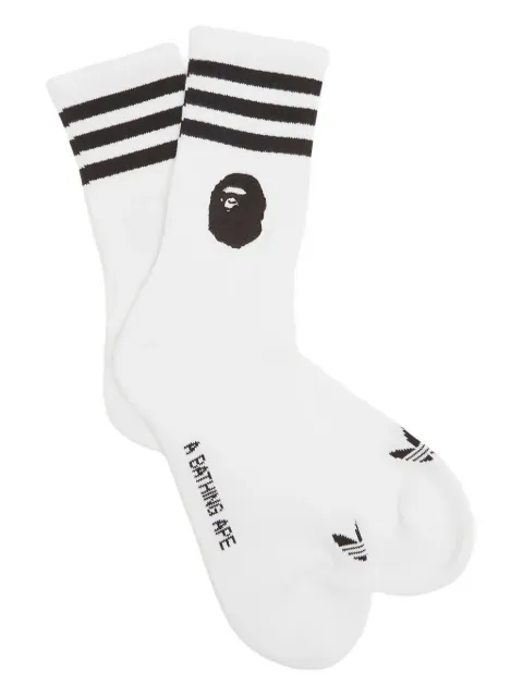 adidas x Bape logo-print socks