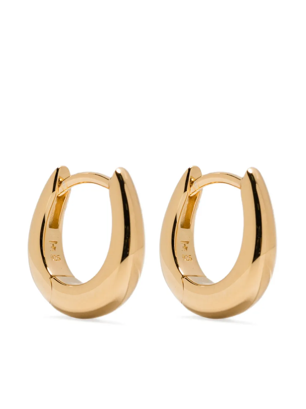 Tom Wood huggie gold-plated earrings - ゴールドトーン Tom Wood huggie gold-plated earrings - ゴールドトーン