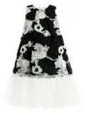 Tulleen floral tulle dress - White