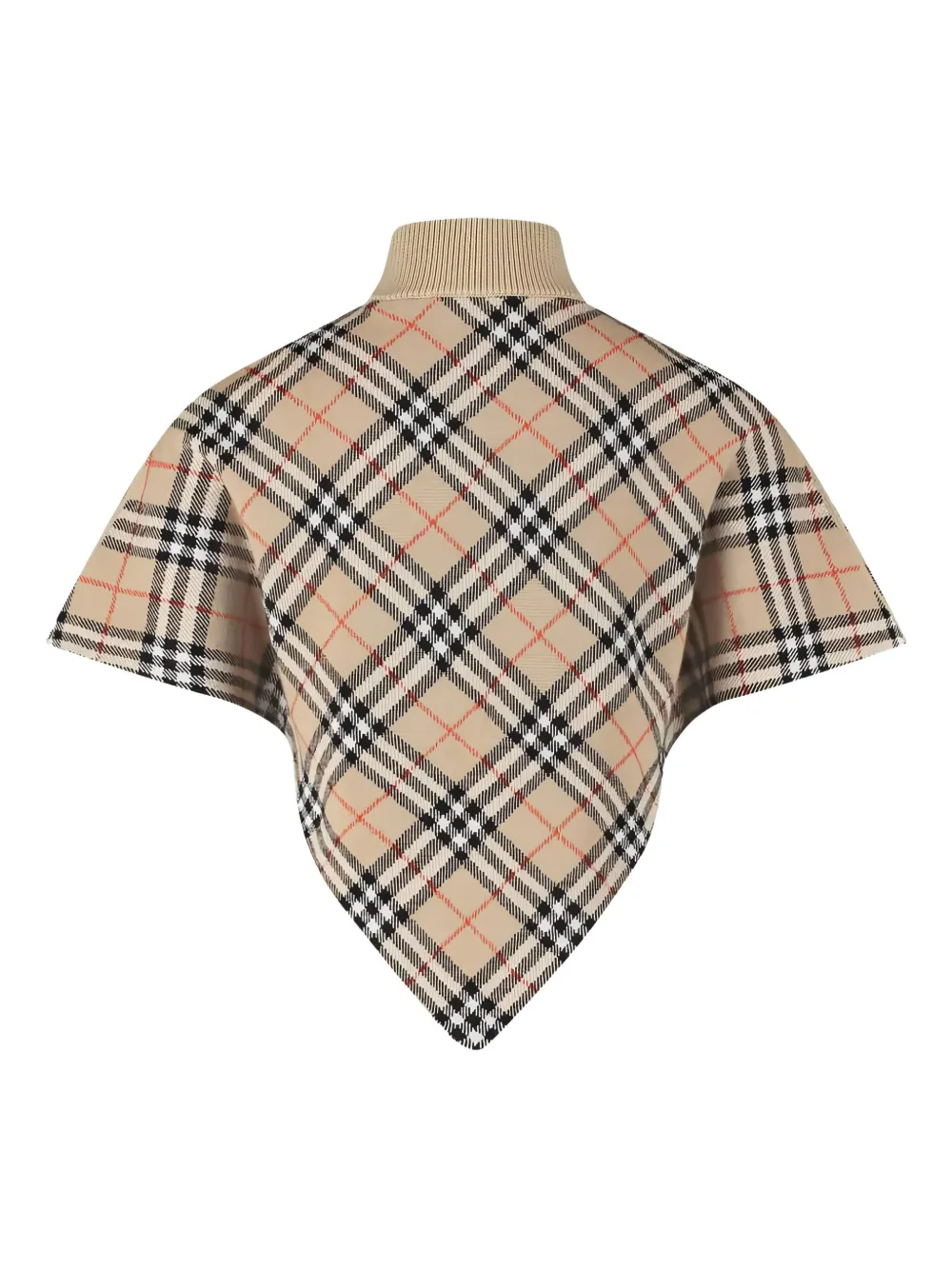 Burberry Kids Vintage Check cape met rits Beige