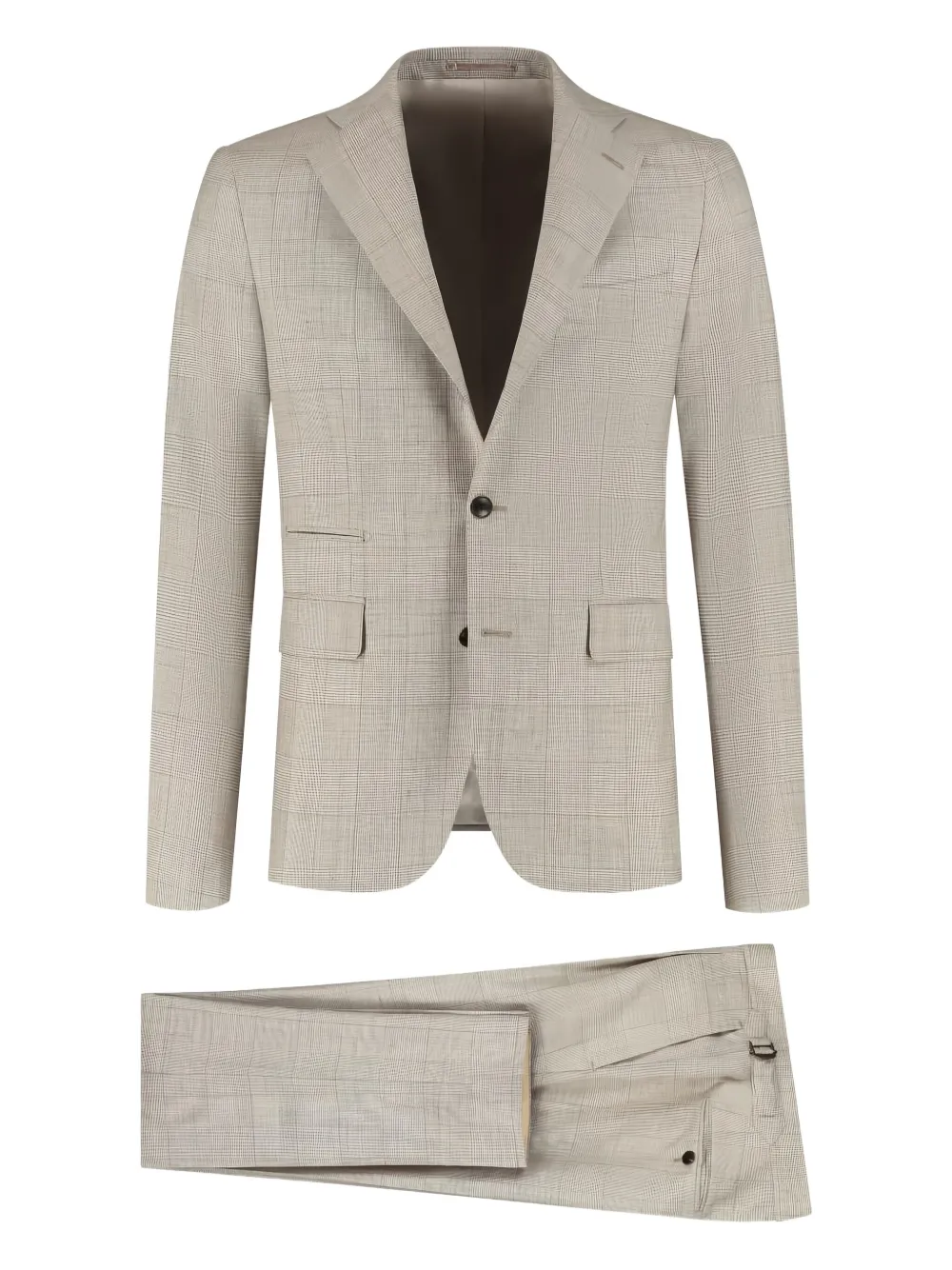 PAUL ZEIST checked single-breasted suit | Neutrals | Image 1